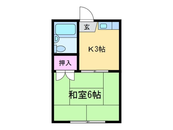 阪南町ハイツの物件間取画像