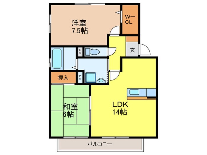 アメニティ－コ－トの物件間取画像