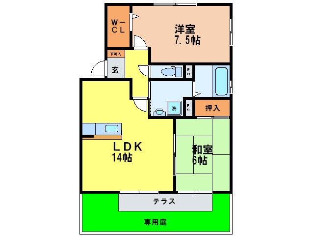 アメニティ－コ－トの物件間取画像