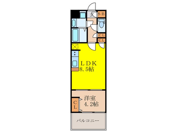 リッツ新大阪プレミアムの物件間取画像