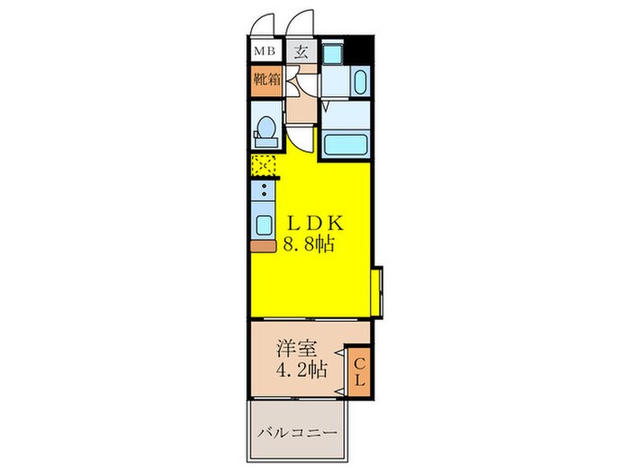 リッツ新大阪プレミアムの物件間取画像