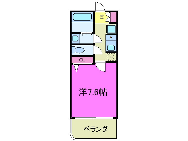 ルクレ阿波座レジデンスの物件間取画像