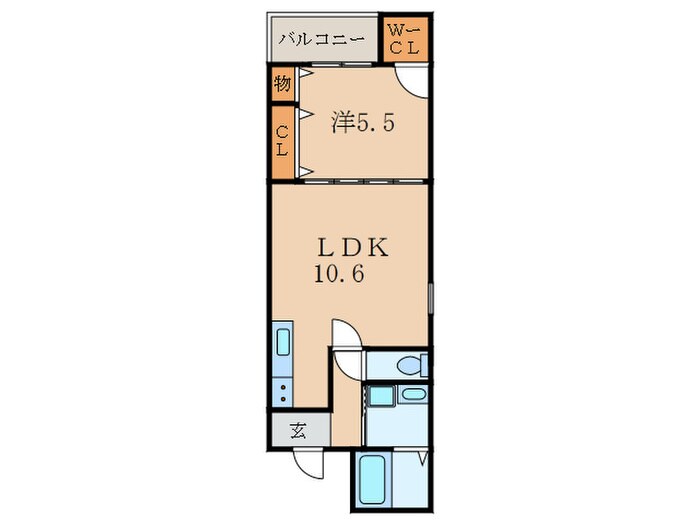 Ｓｕｎ　Ｍｏｏｎ武庫之荘Ⅱ番館の物件間取画像