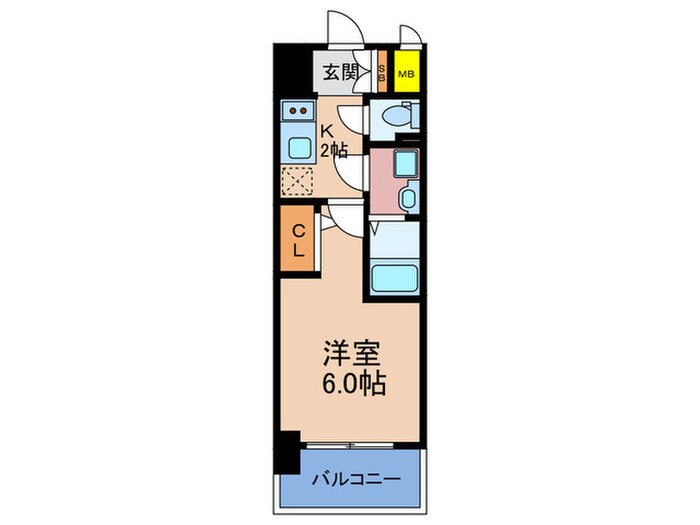 ｴｽﾘ-ﾄﾞﾚｼﾞﾃﾞﾝｽ梅田ｸﾞﾗﾝｹﾞ-ﾄの物件間取画像