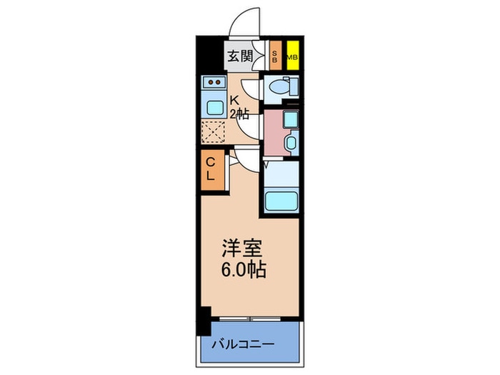 ｴｽﾘ-ﾄﾞﾚｼﾞﾃﾞﾝｽ梅田ｸﾞﾗﾝｹﾞ-ﾄの物件間取画像