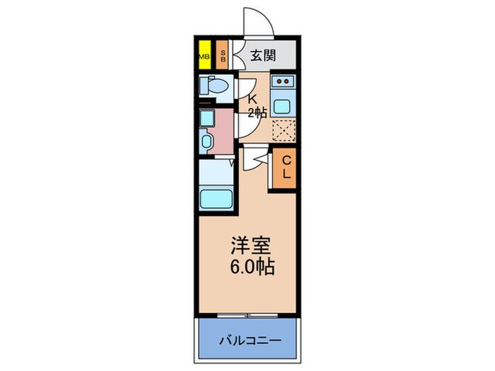 仮)ｴｽﾘ-ﾄﾞﾚｼﾞﾃﾞﾝｽ梅田ｸﾞﾗﾝｹﾞ-ﾄの物件間取画像