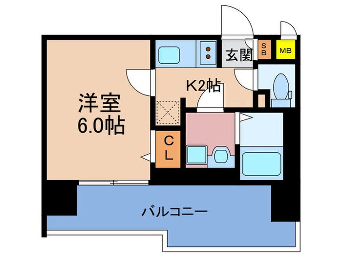 仮)ｴｽﾘ-ﾄﾞﾚｼﾞﾃﾞﾝｽ梅田ｸﾞﾗﾝｹﾞ-ﾄの物件間取画像