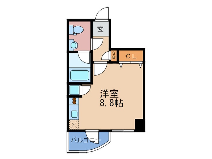 ライブコ－ト北梅田の物件間取画像