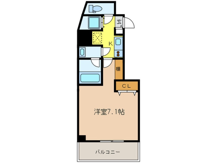 ﾊﾟｼﾌｨｯｸﾚｼﾞﾃﾞﾝｽ神戸八幡通の物件間取画像