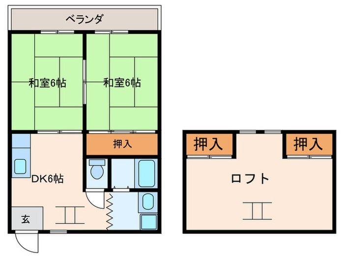 山本マンションの物件間取画像