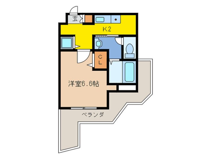 リ－ガルコ－ト山本駅前の物件間取画像