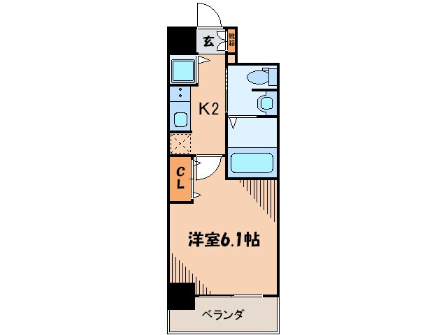 エスリ－ド西宮北口第２(505)の物件間取画像