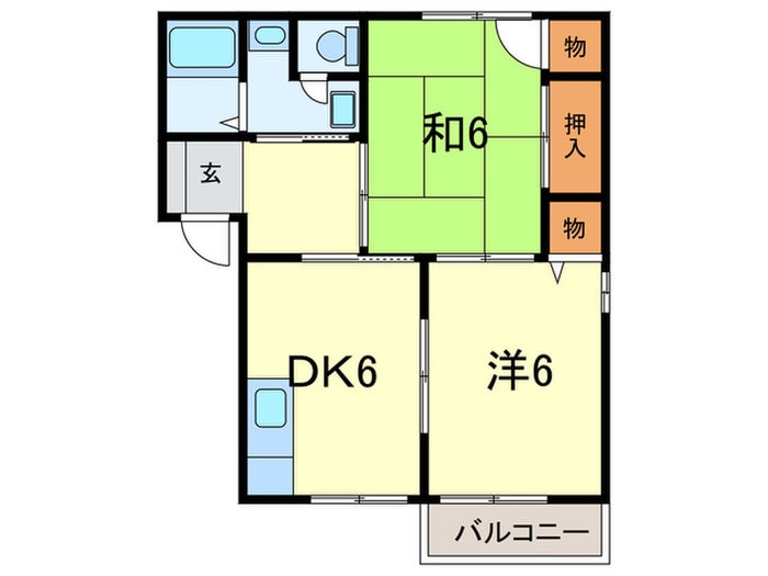 メゾン若山の物件間取画像