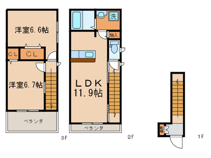 ファインビューの物件間取画像