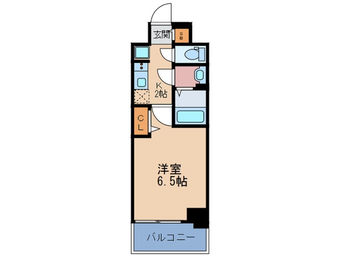 ﾌﾟﾚｻﾝｽ梅田北ﾃﾞｨｱ(813)の物件間取画像