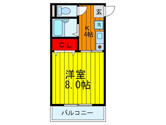 ハイツオ－クの物件間取画像