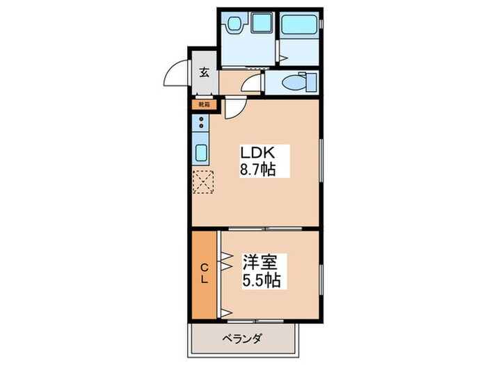 Ｌａｖｉｅ　ｌｉｂｒｅ－Ｋの物件間取画像
