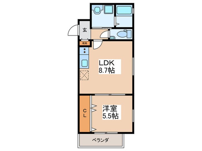 Ｌａｖｉｅ　ｌｉｂｒｅ－Ｋの物件間取画像