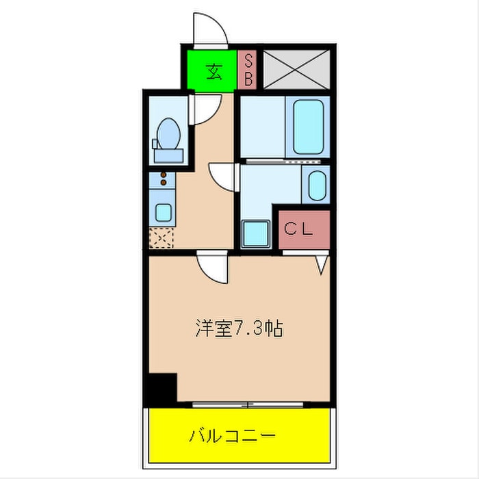 ｸﾗｳﾝﾊｲﾑ瑞光ﾌﾗﾜｰｺｰﾄの物件間取画像