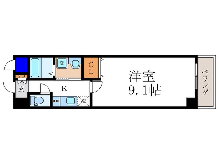 ラソ二条の物件間取画像