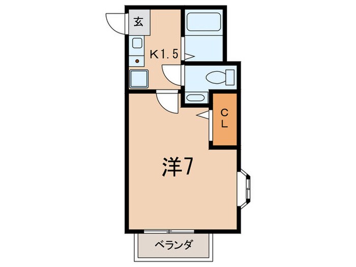 アメニティハイツ須磨寺の物件間取画像