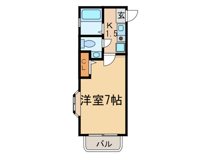 アメニティハイツ須磨寺の物件間取画像