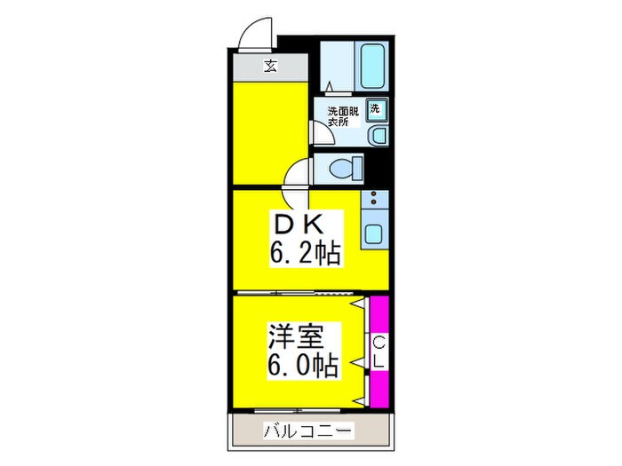 シルバーコート一条通の物件間取画像