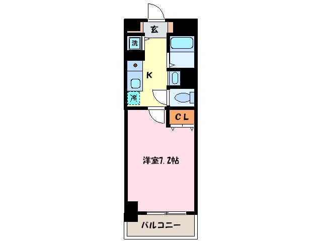 メルローズ二色ノ浜の物件間取画像