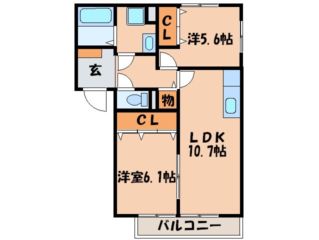 シャンメゾンの物件間取画像