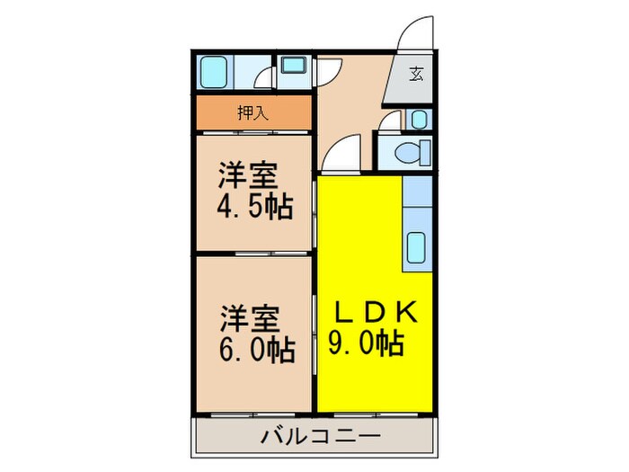 ハイツ　タンモトの物件間取画像