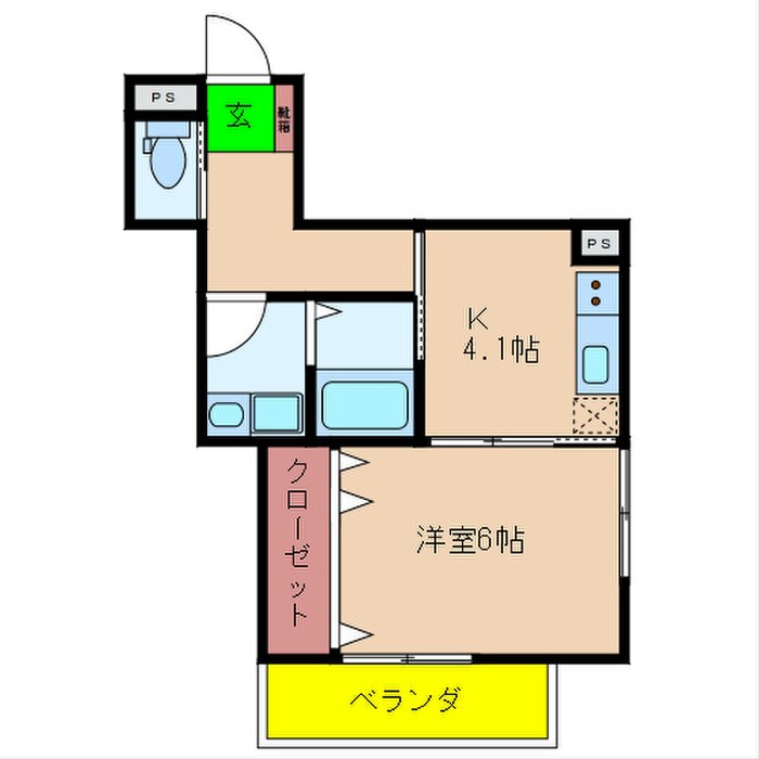 ロータスコートⅣの物件間取画像