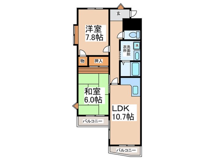 マンションＣ＆Ａの物件間取画像