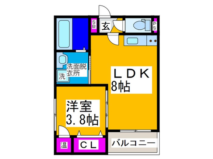 Minette小路東の物件間取画像