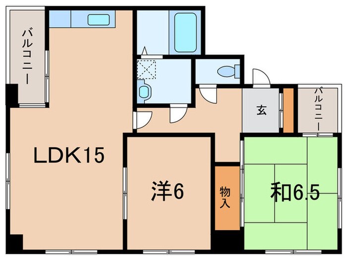 西鈴壱番館(303)の物件間取画像