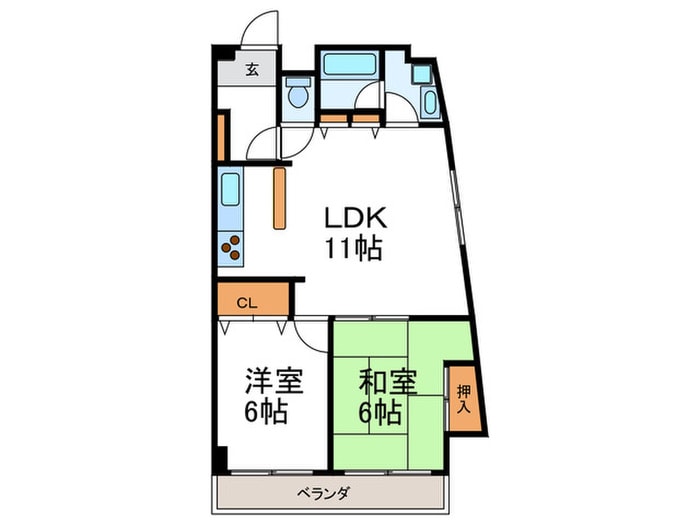 ランブラス嵯峨の物件間取画像