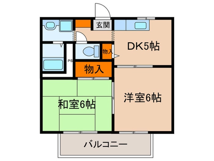 ハイランドコ－トＢ棟の物件間取画像