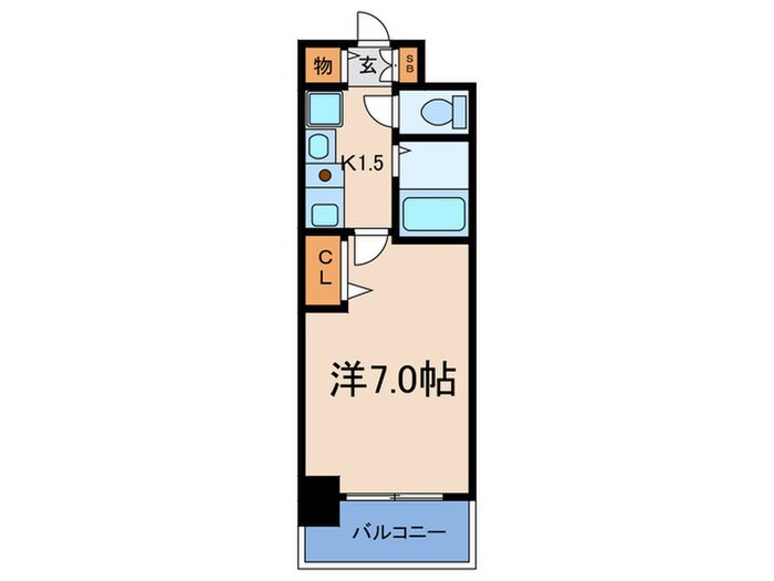 エスリード新梅田(212)の物件間取画像