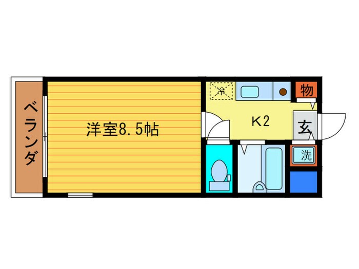 サンフェスタ東福寺Ｂ棟の物件間取画像