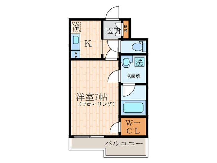 ｴｸｾﾙｺ-ﾄ昭和南通ﾌﾟﾗｲﾑﾚｼﾞﾃﾞﾝｽの物件間取画像