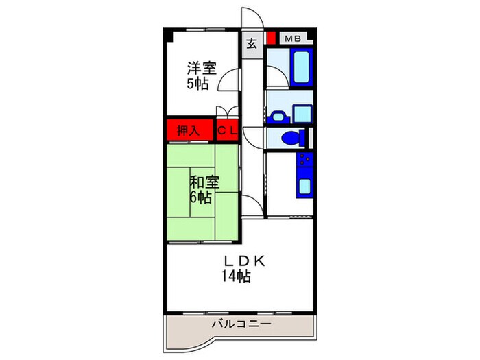 ロイヤルグレース上野東(101)の物件間取画像