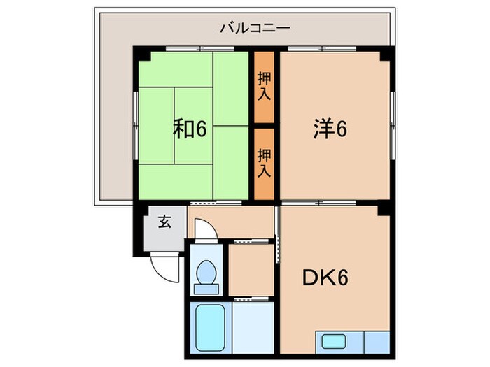 ユウアイ若松ビルの物件間取画像