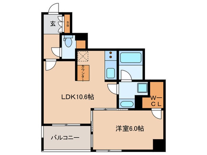 ｴｽﾃﾑﾌﾟﾗｻﾞ梅田･中崎町Ⅱ(404)の物件間取画像
