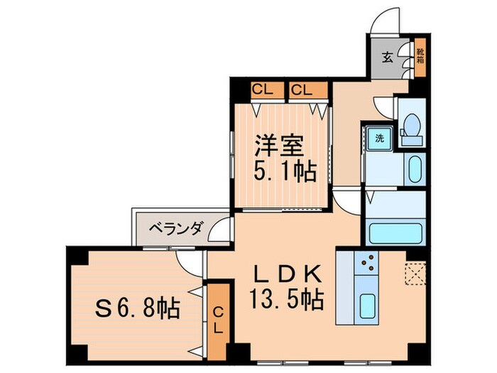 コモド御所南の物件間取画像