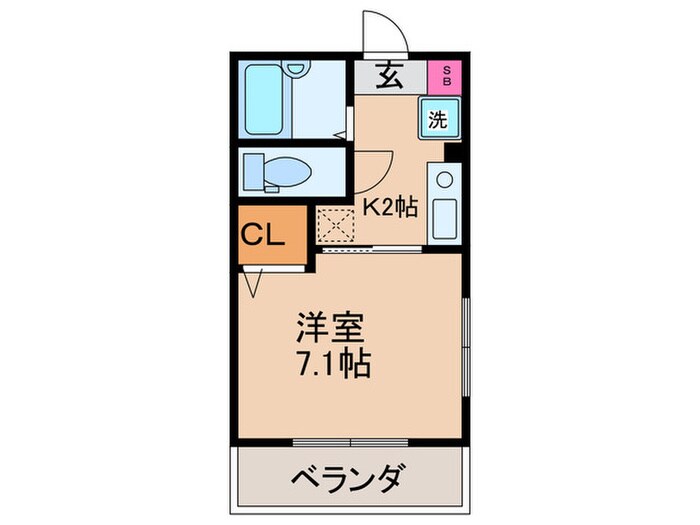 リバティーコートの物件間取画像