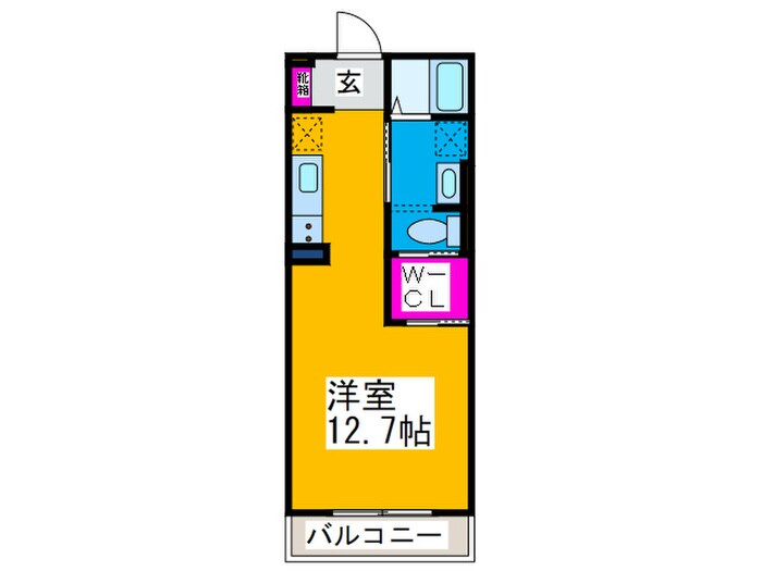 YU参番館の物件間取画像