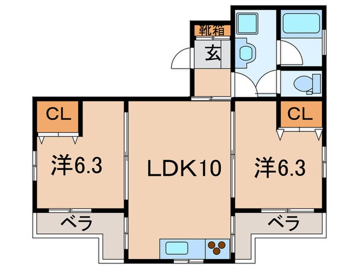 ＭＯＭＯ･武庫之荘の物件間取画像