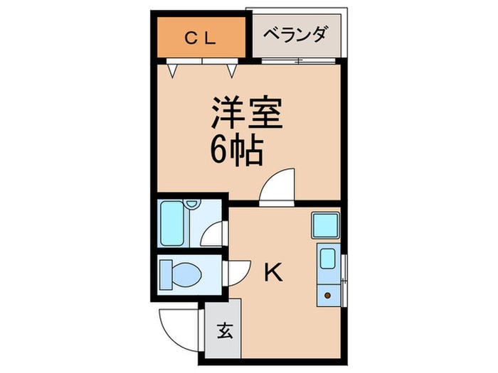 メモリアルタウンD棟の物件間取画像