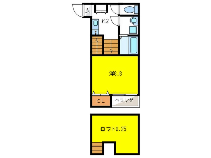 CastelEast L`sの物件間取画像