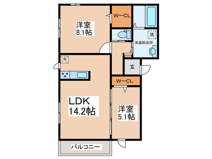 マーリエ三国ヶ丘の物件間取画像