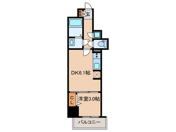 ラシュレエグゼ天王寺(1103)の物件間取画像